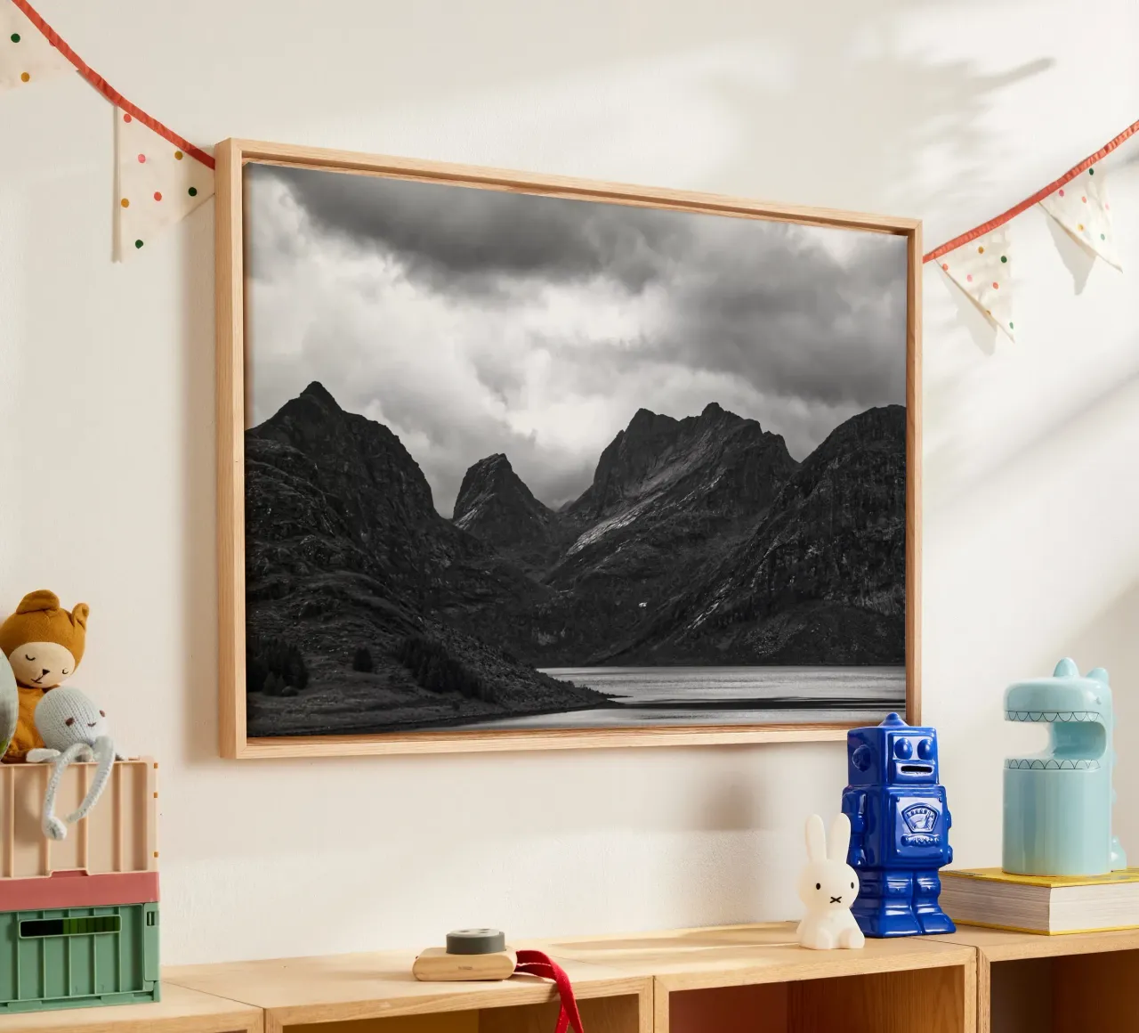 Mountains on the Lofoten Islands canvas by Fjöllart