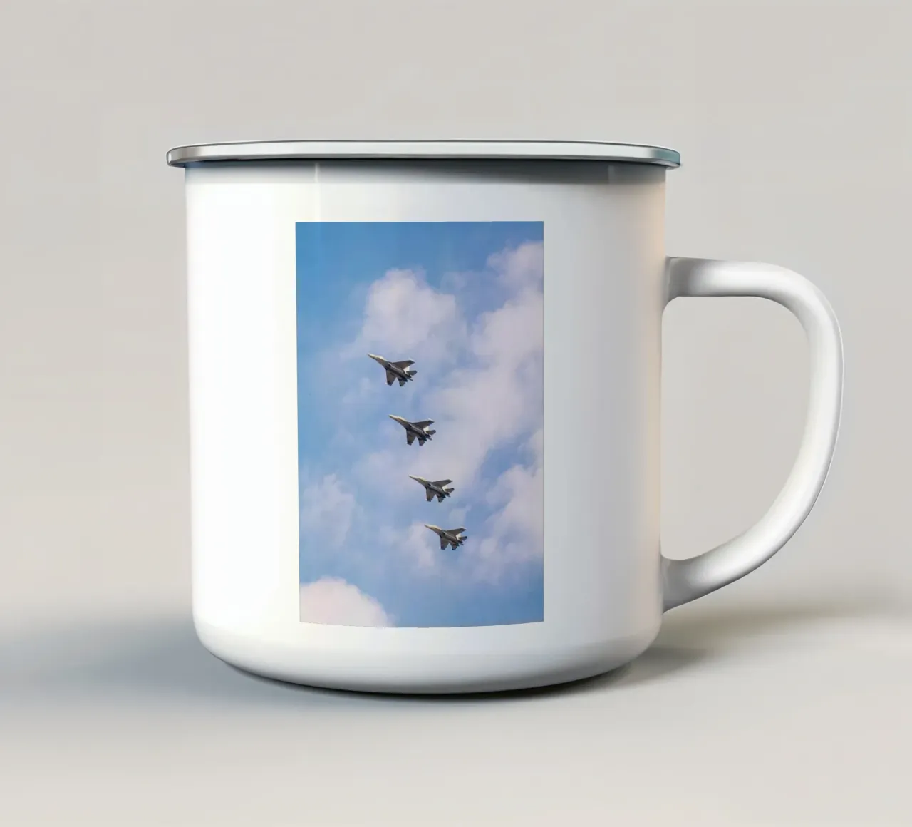 plane line sky tazza in smalto da Fost