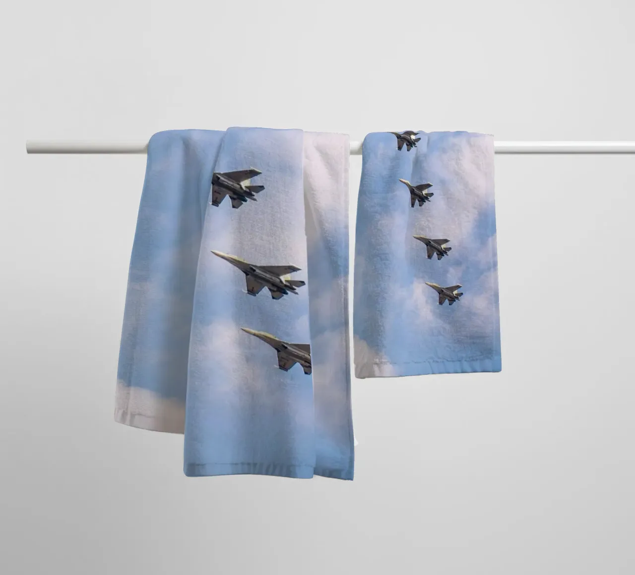 plane line sky asciugamano da bagno da Fost