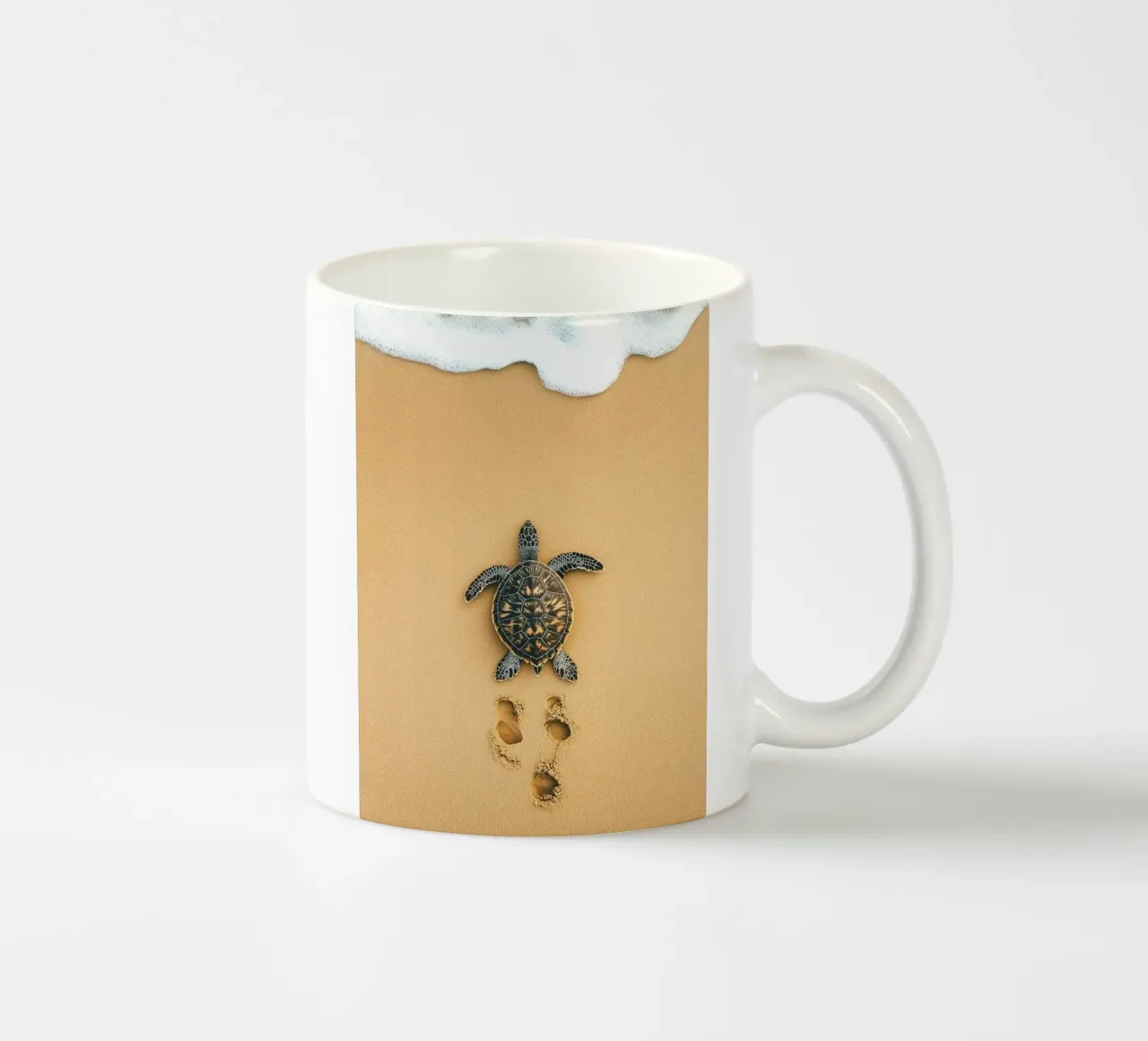 turtle on sand tazza in ceramica da Fost