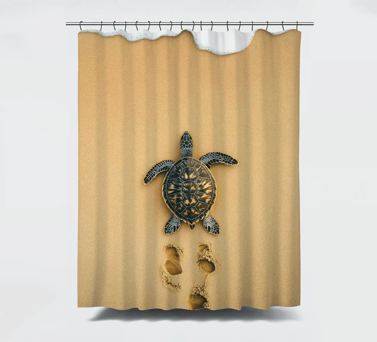 turtle on sand tenda da doccia da Fost
