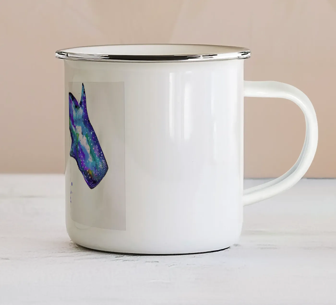 Celestial enamel mug by Marc Allante