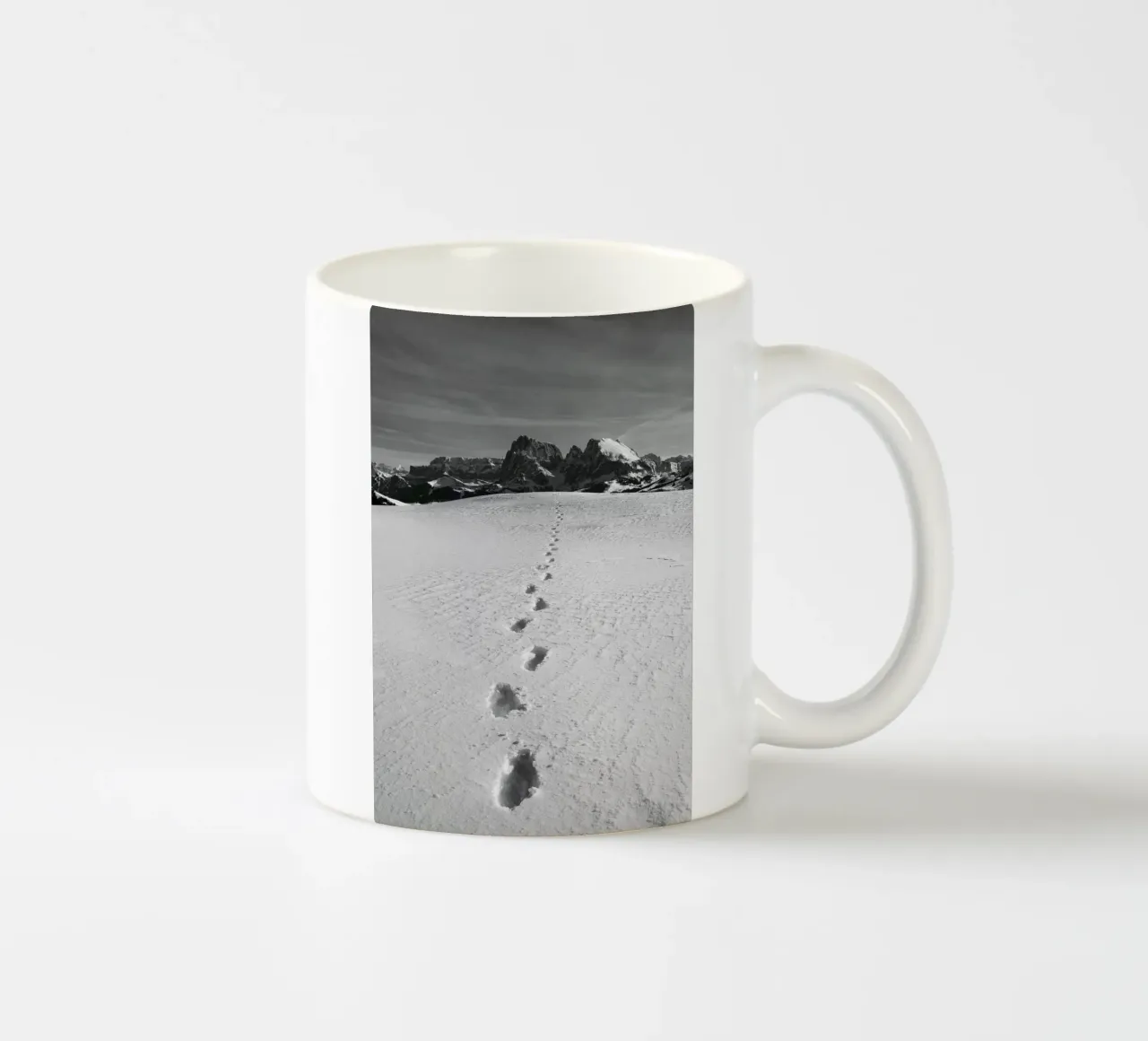 Footprints in the snow tazza in ceramica da Fjöllart