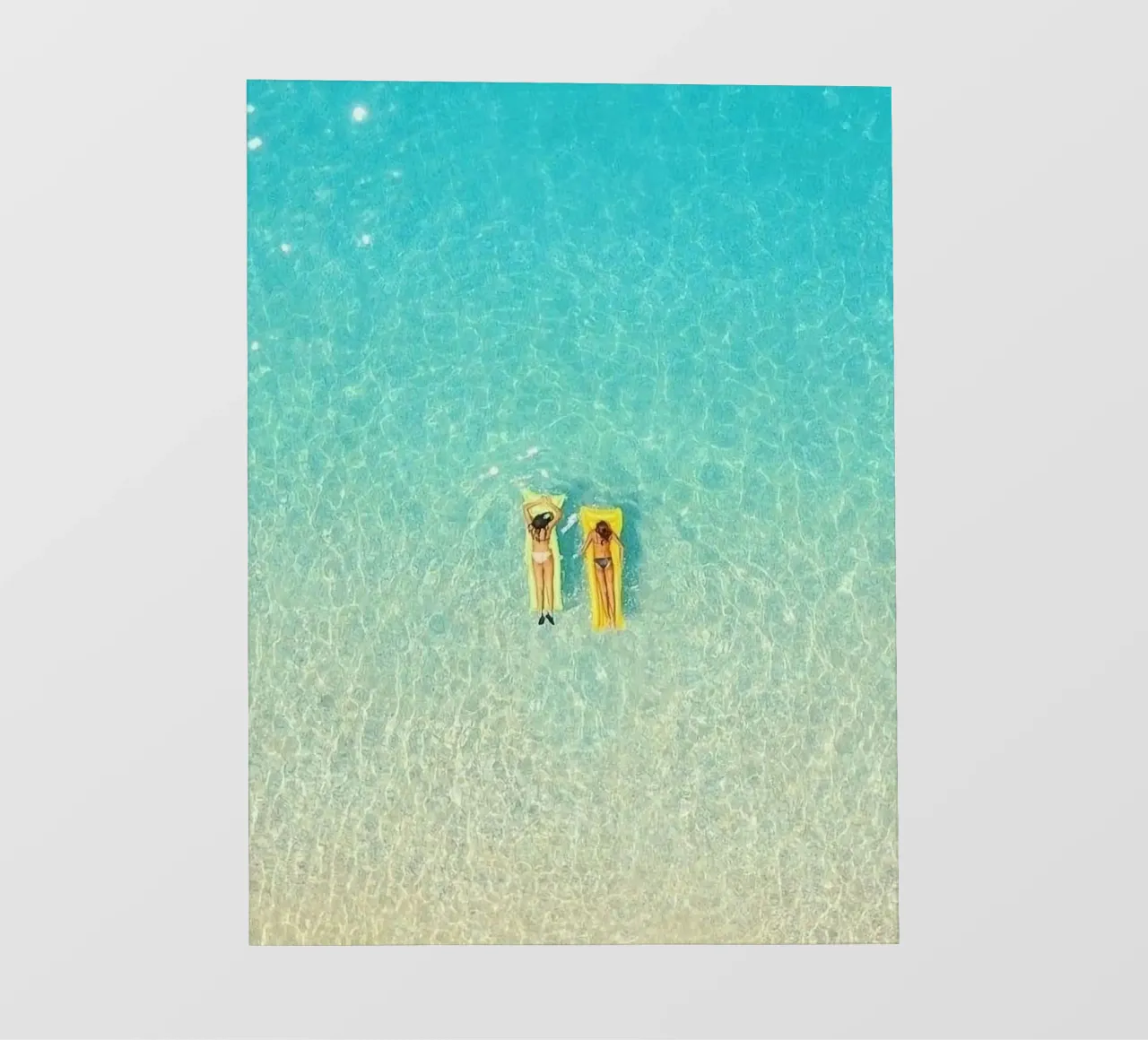 couple on ocean telo in pvc da Fost