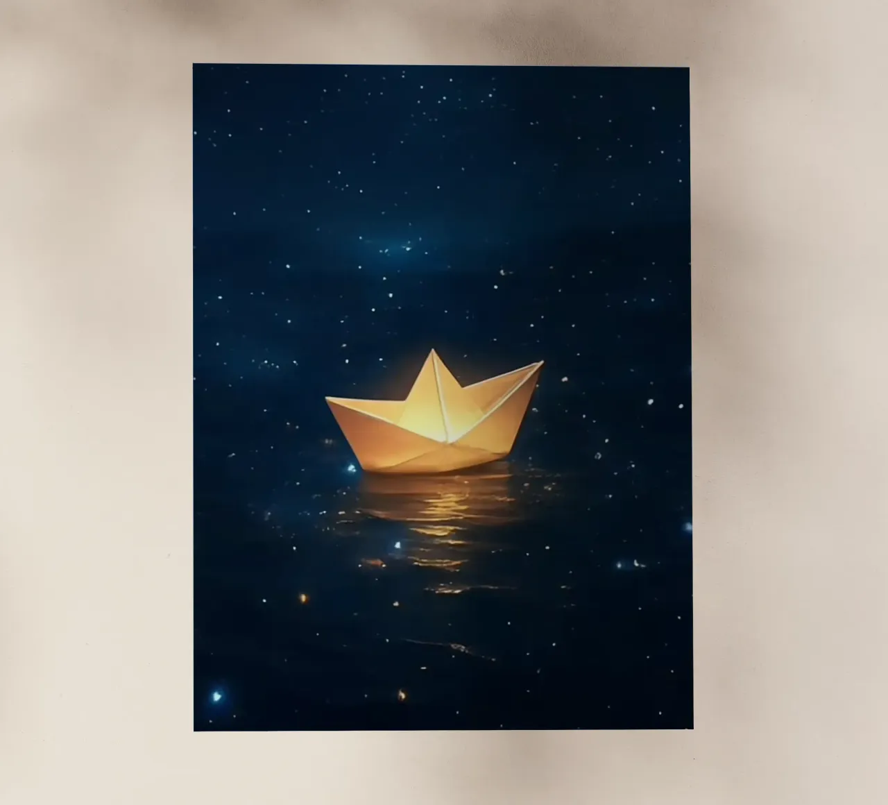 light boat in starry pellicola backlit da juli