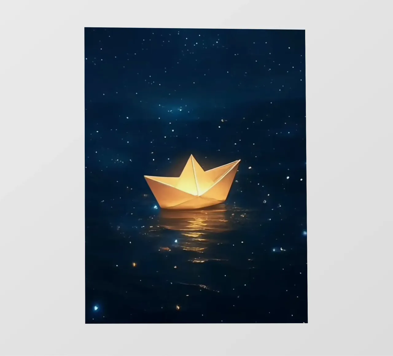 light boat in starry pellicola backlit da juli