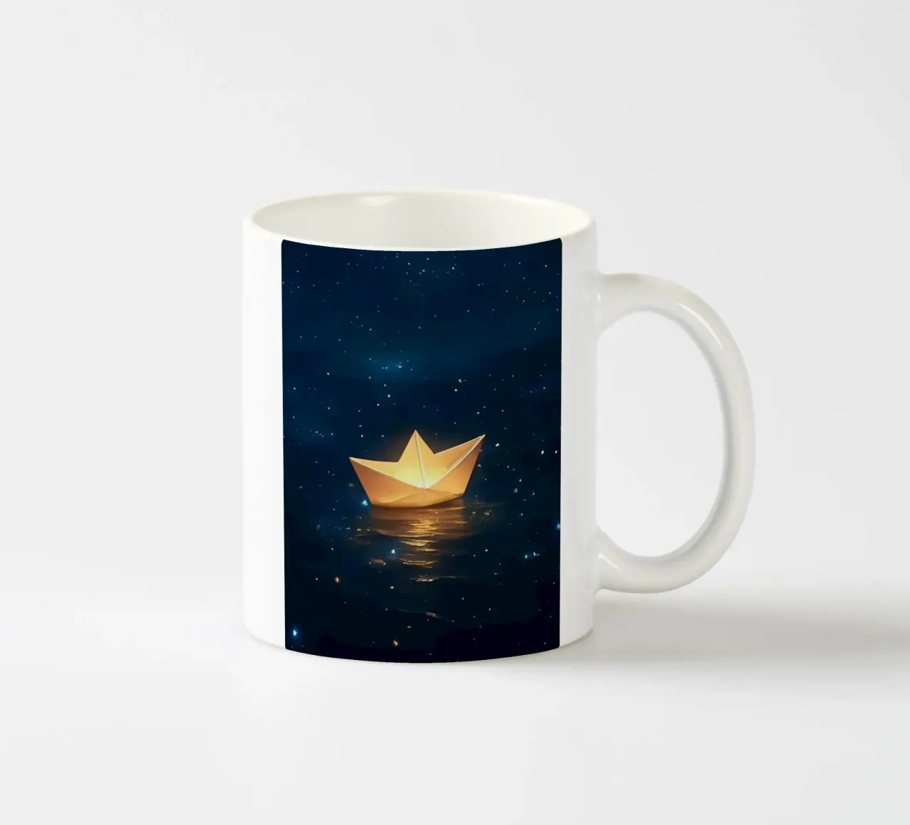 light boat in starry tazza in ceramica da juli