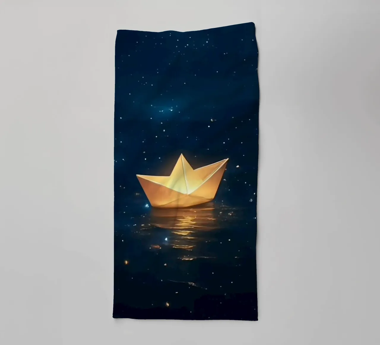 light boat in starry asciugamano da bagno da juli