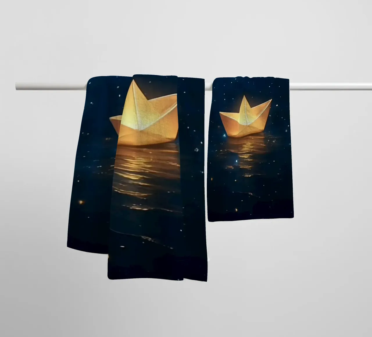light boat in starry asciugamano da bagno da juli