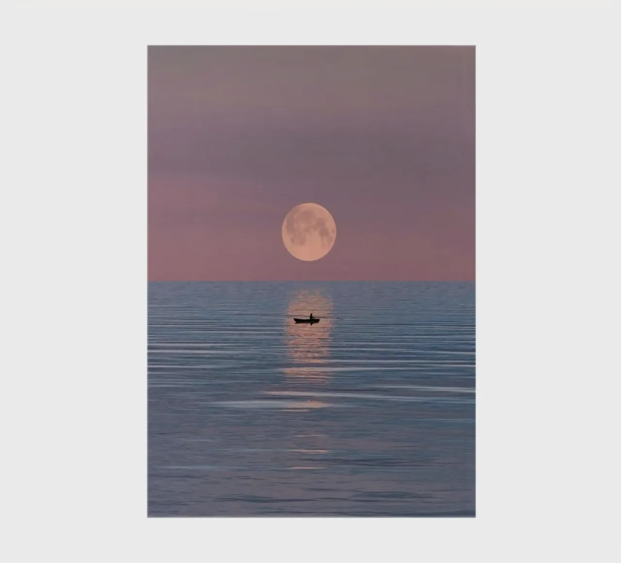 boating with moon notebook by juli