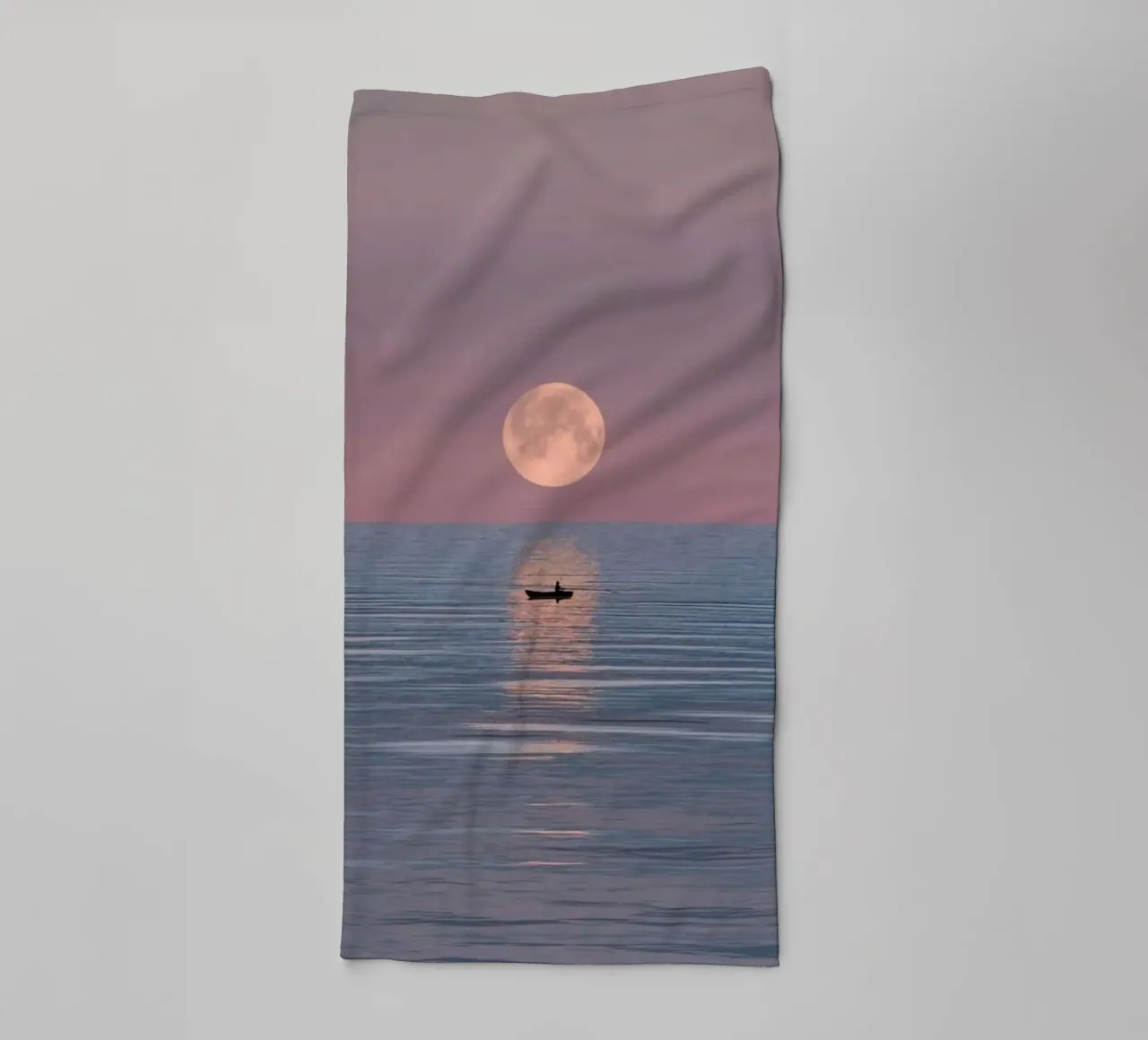 boating with moon towel by juli