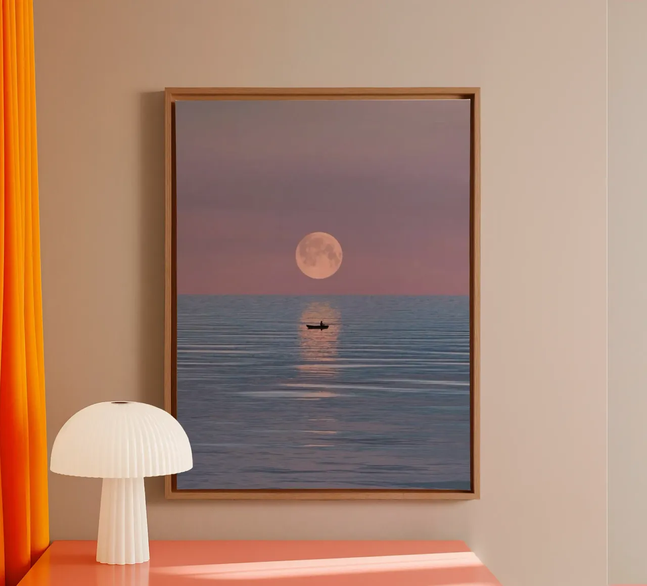 boating with moon tela da juli