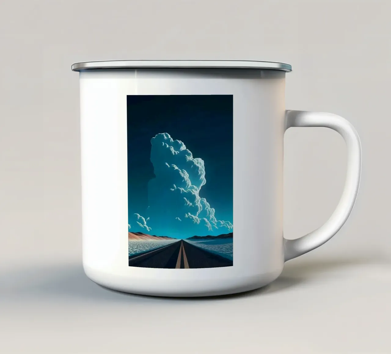broadway with cloud tazza in smalto da juli