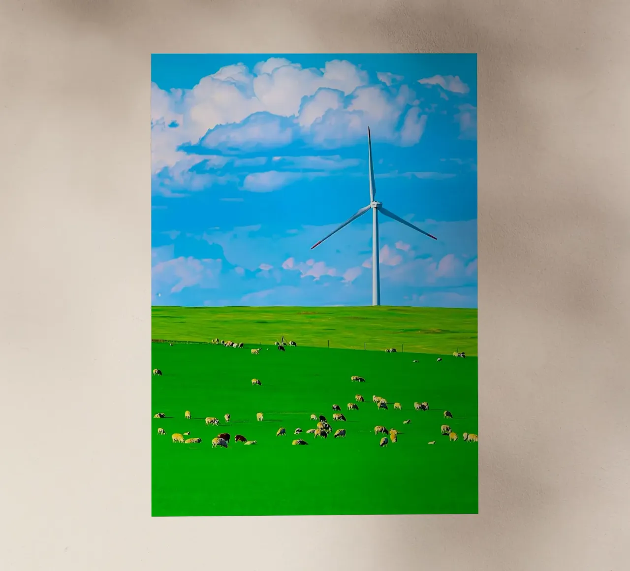 windmill in space field pellicola backlit da juli