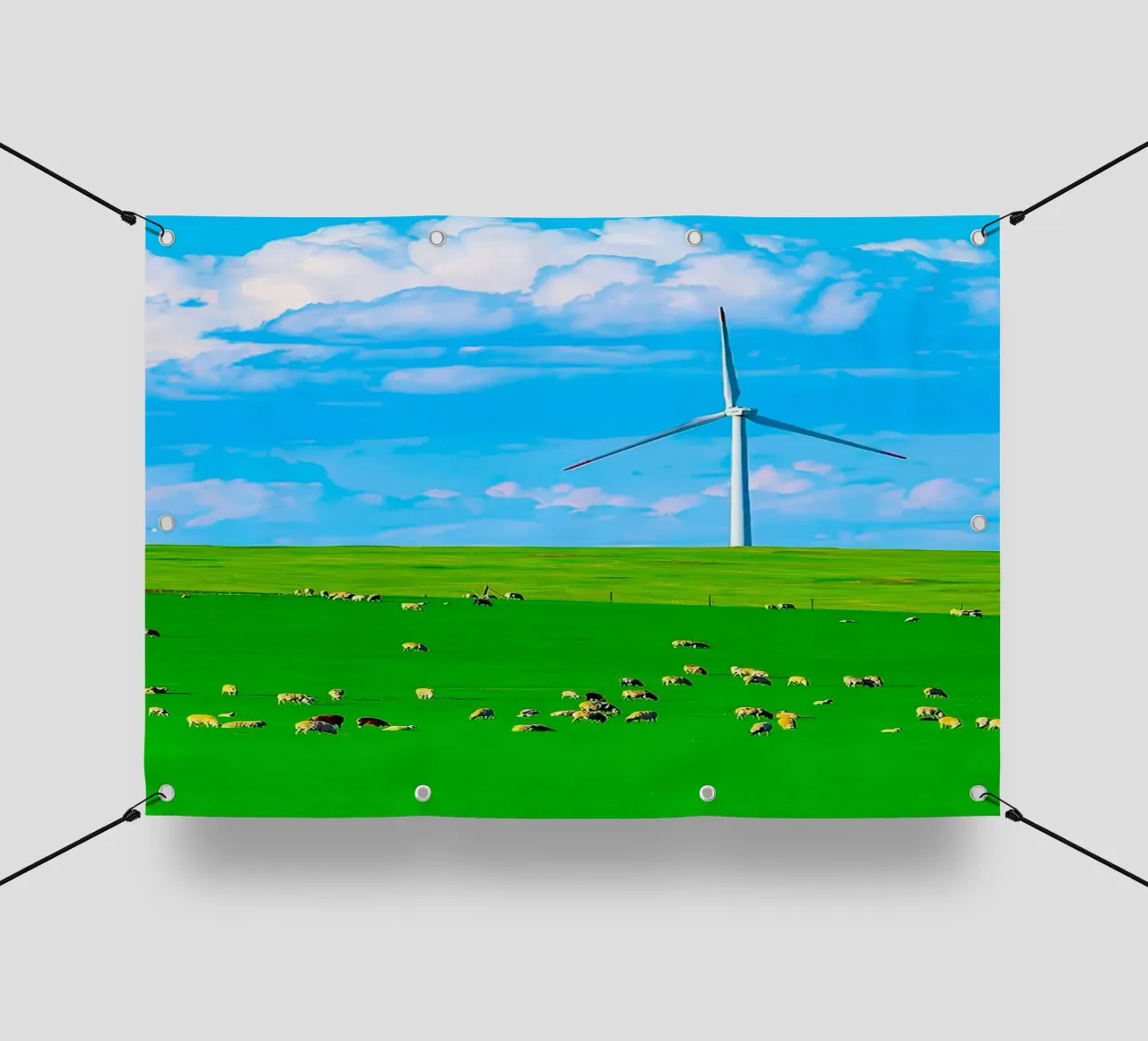 windmill in space field telo in pvc da juli