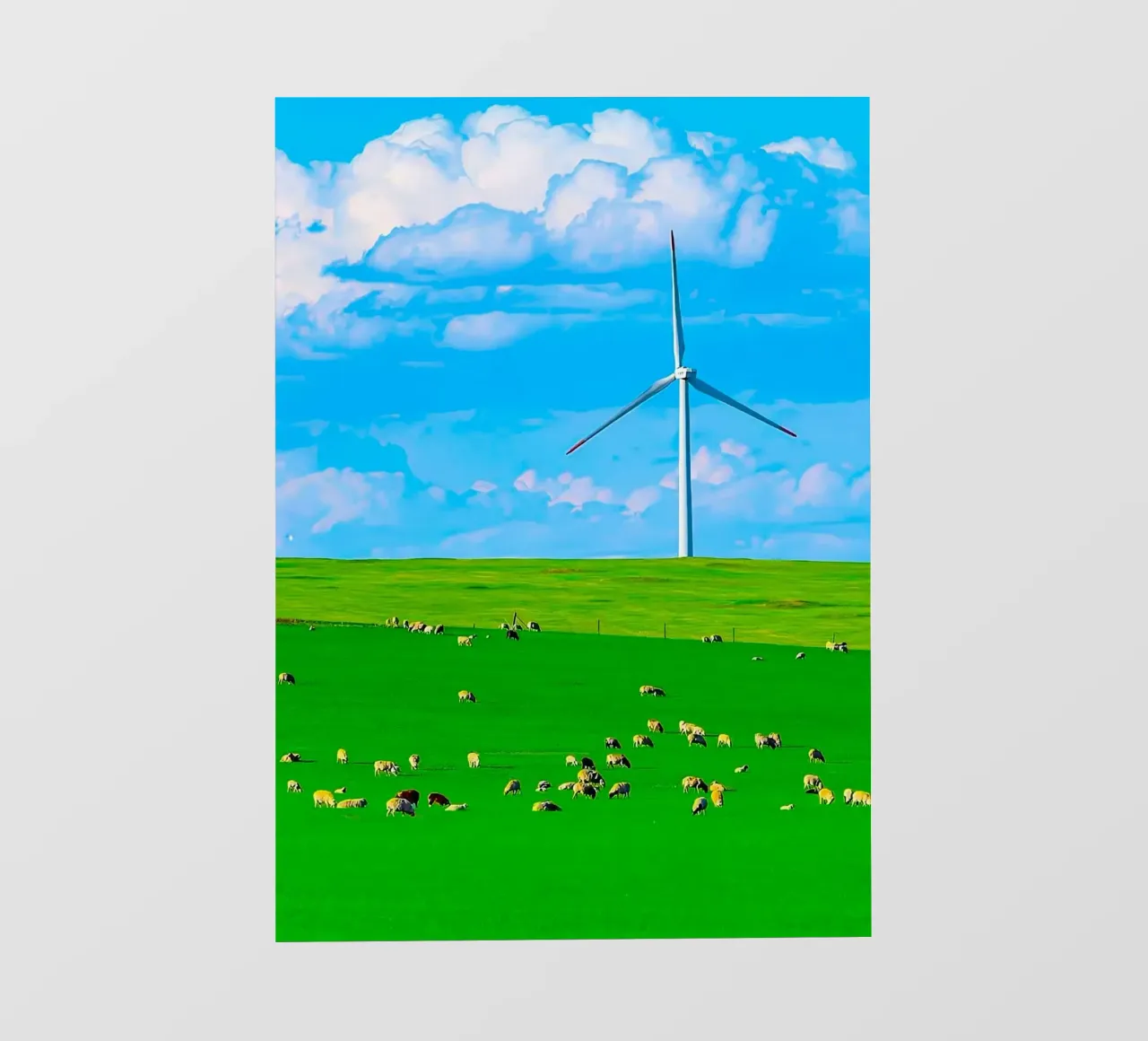 windmill in space field telo in pvc da juli