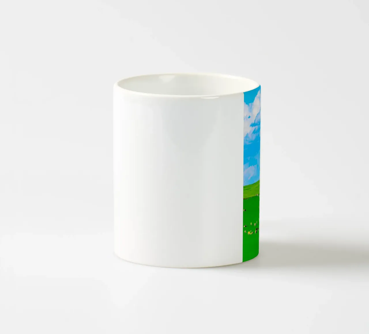 windmill in space field tazza in ceramica da juli