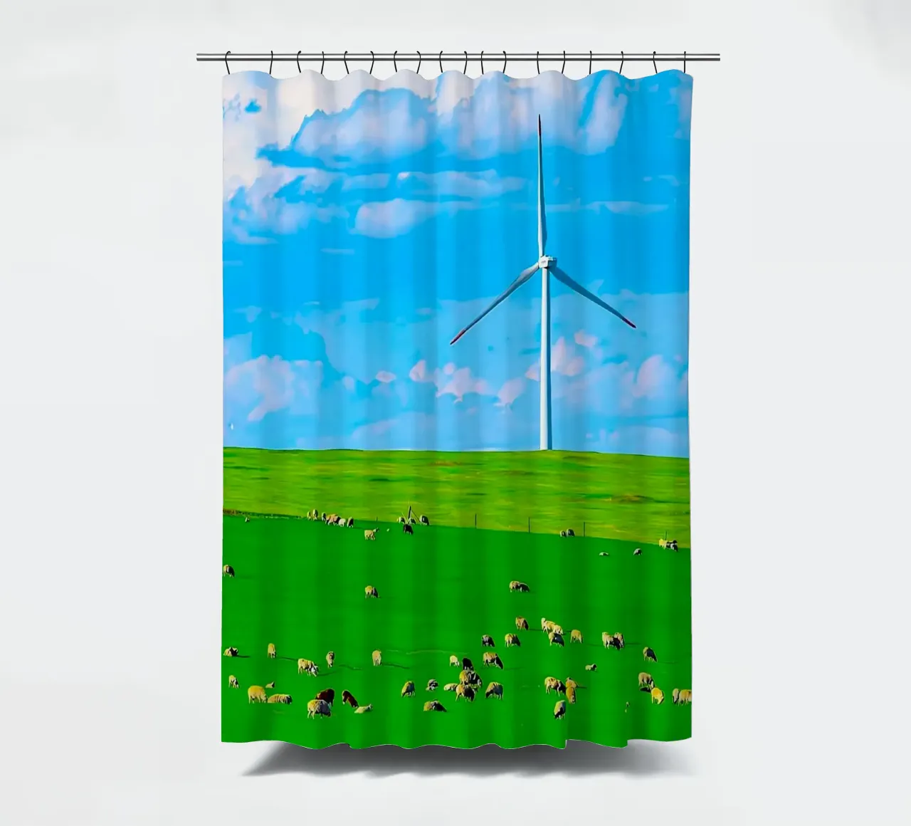 windmill in space field tenda da doccia da juli