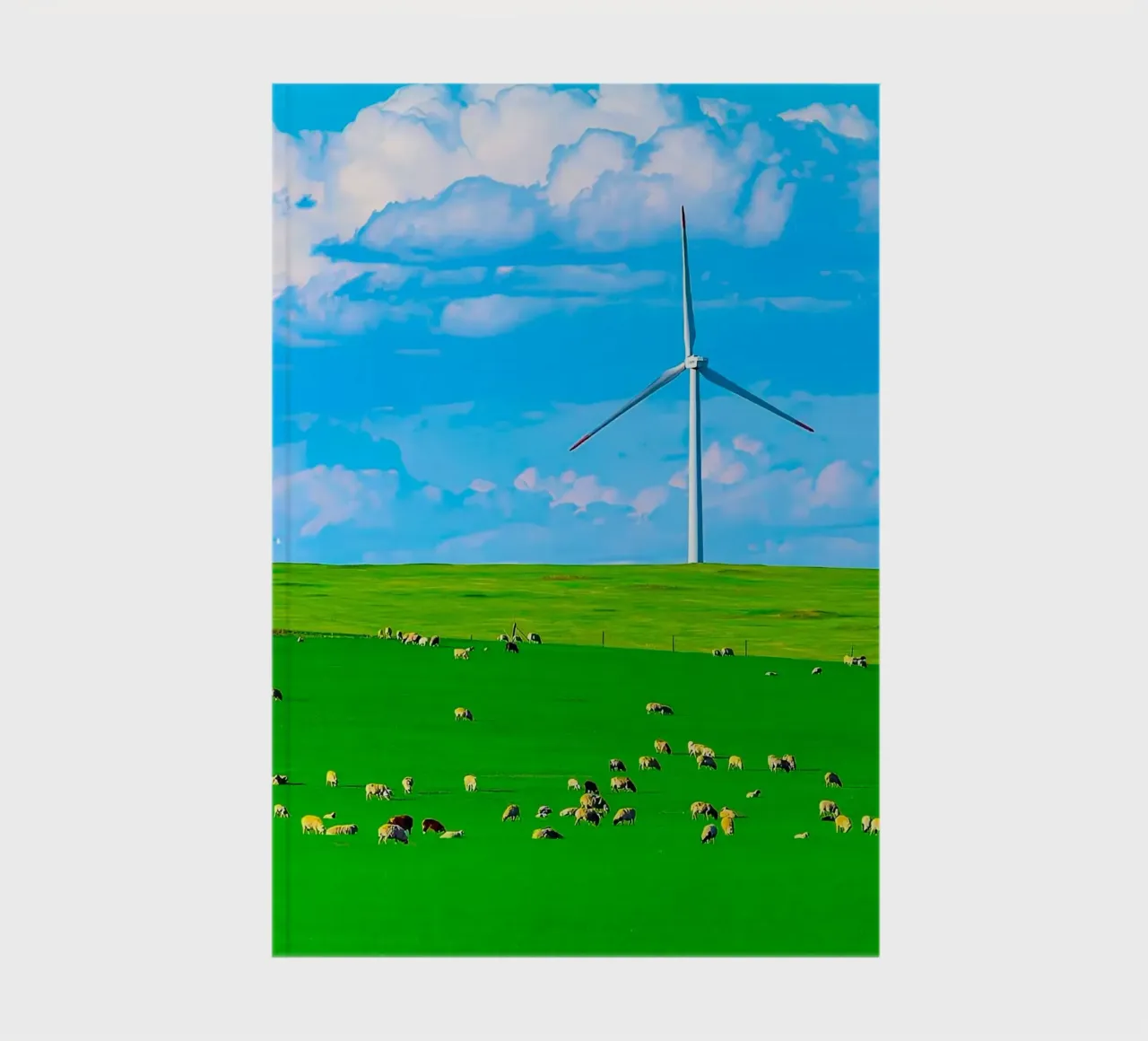 windmill in space field notebook by juli