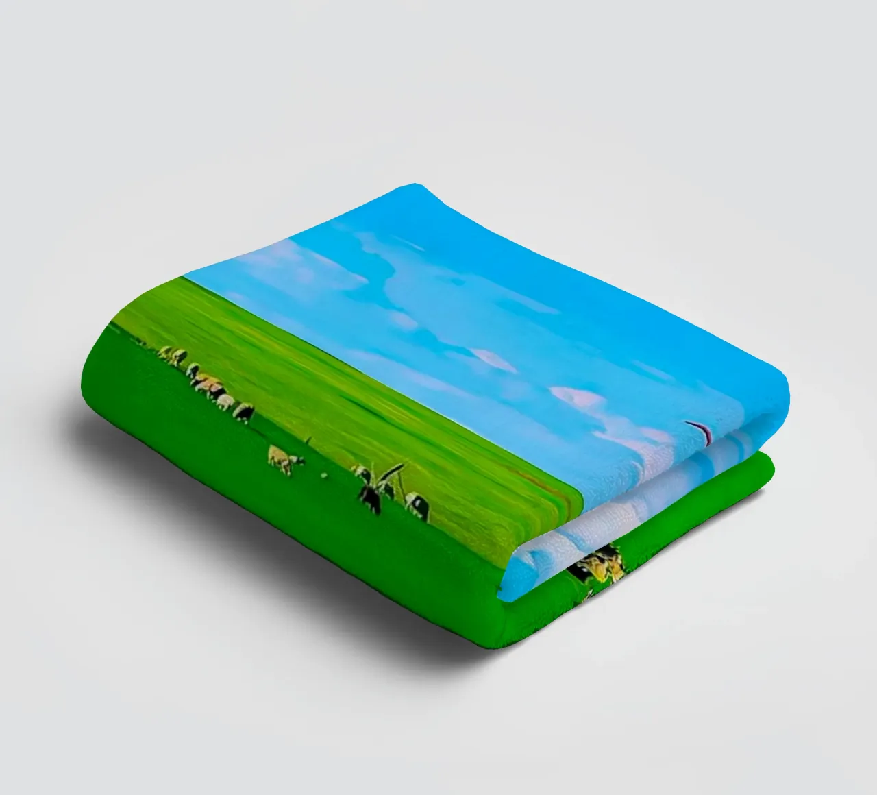 windmill in space field Handtuch von juli