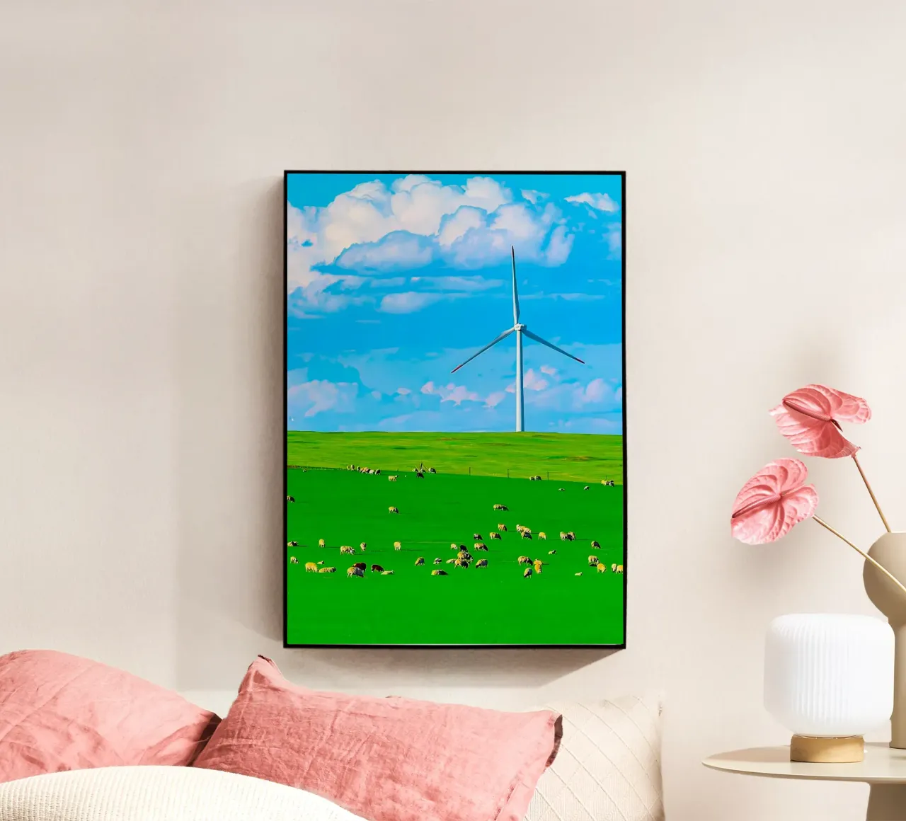 windmill in space field plexiglass da juli