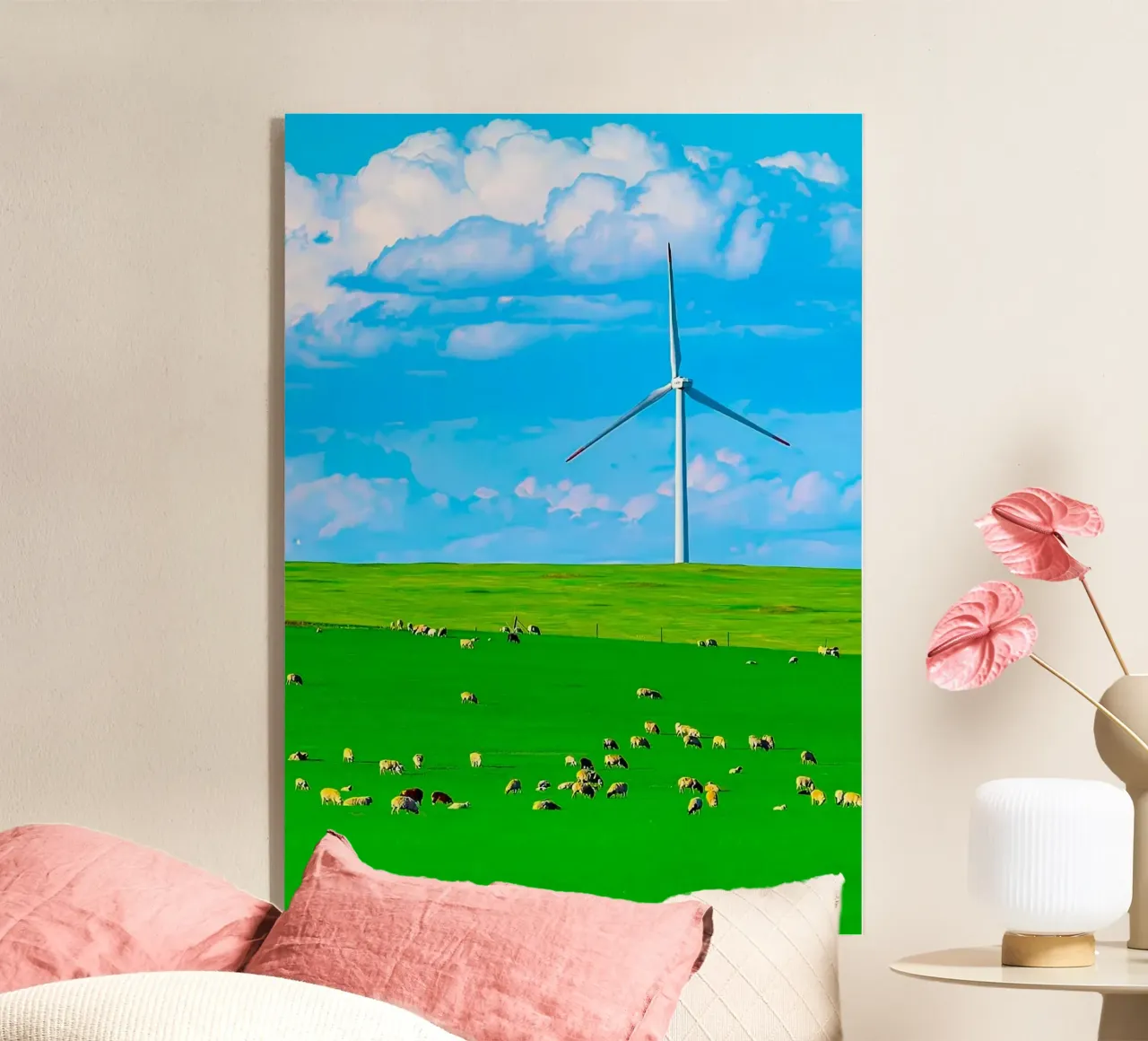 windmill in space field plexiglass da juli