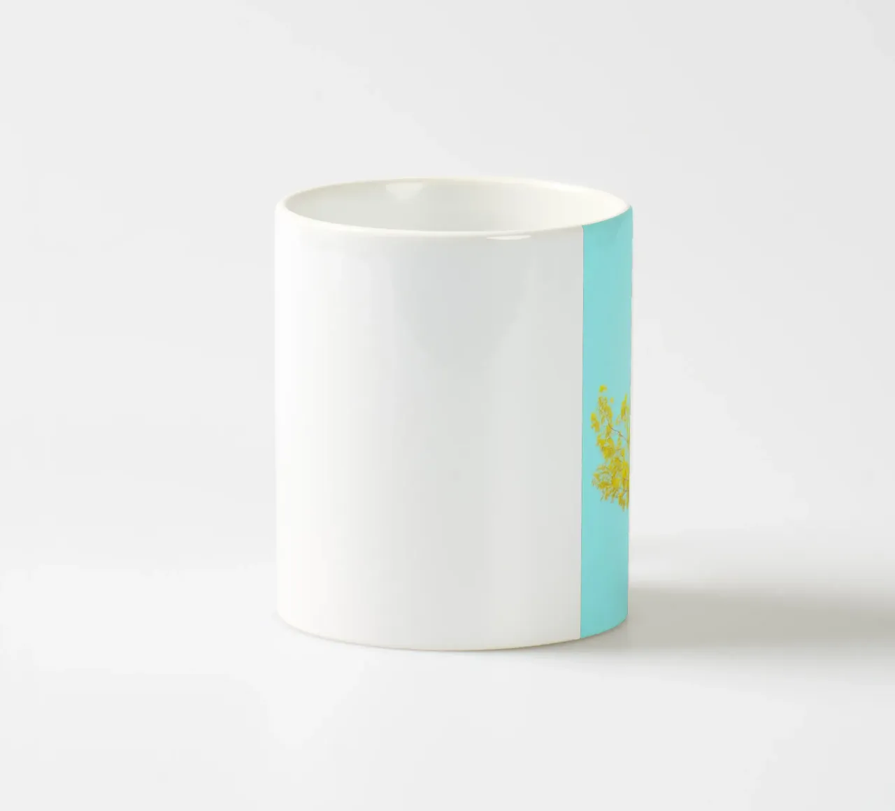 yellow branch tazza in ceramica da juli