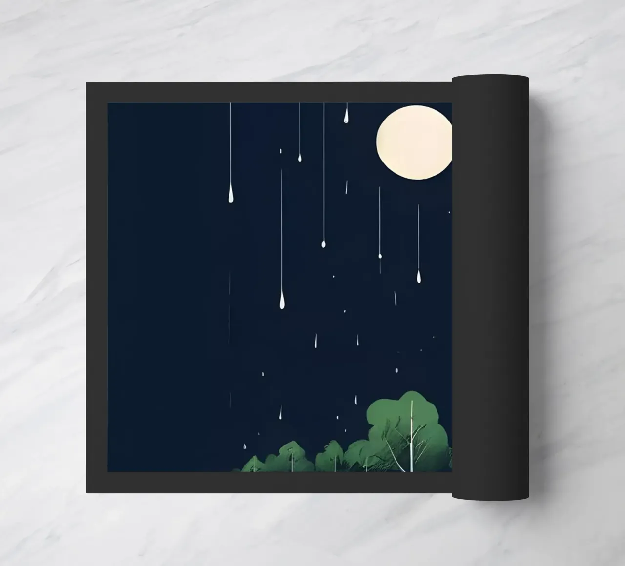 Sereno calare della notte zerbino da Artistic-shop