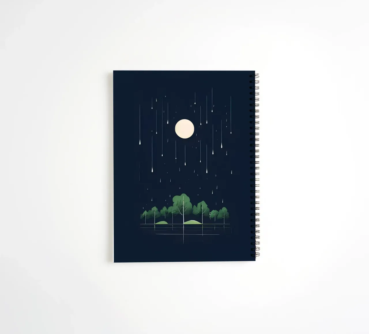 Serene Nightfall spiral notebook by Artistic-shop