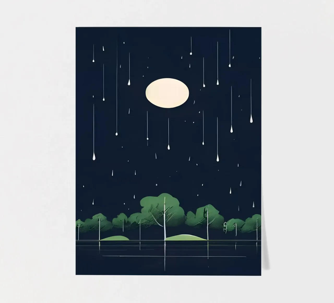 Serene avond stickervel van Artistic-shop