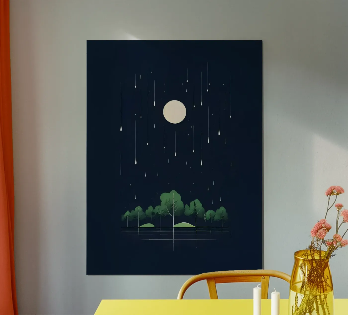 Serene Nightfall poster by Artistic-shop