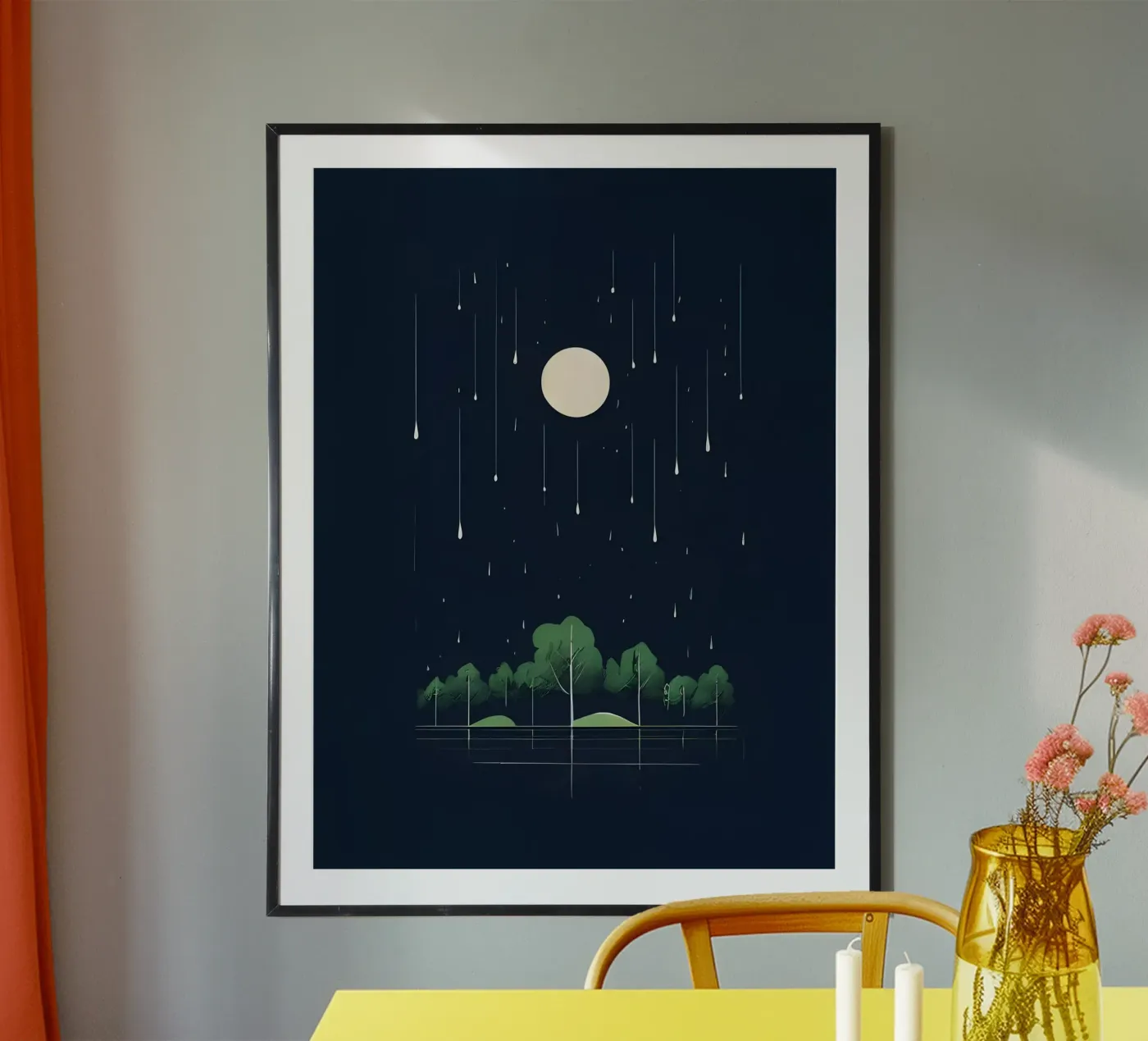 Serene Nightfall poster by Artistic-shop