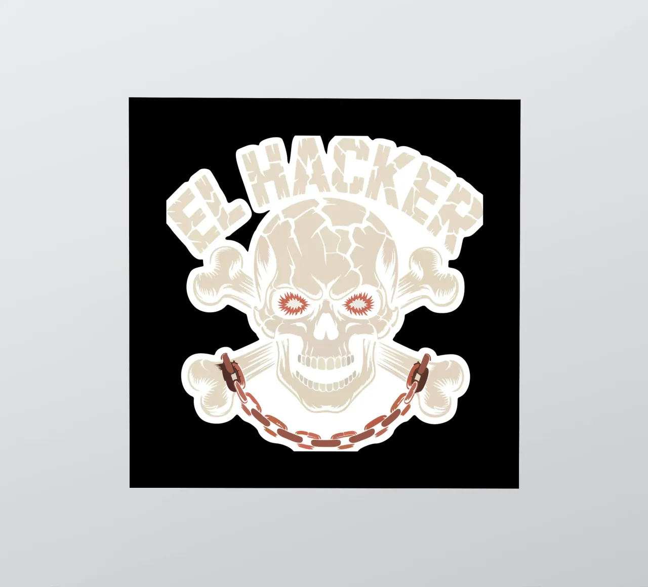 Powerhacker Sticker von chandra liu