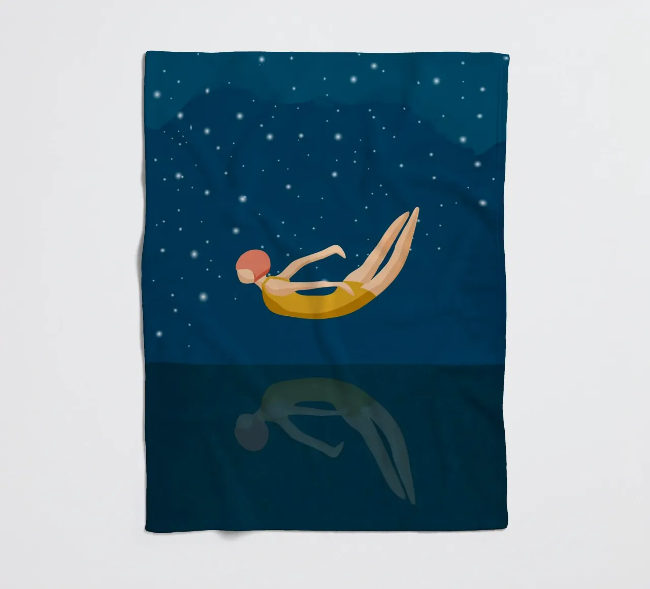Saltare in mare di notte Bujaboom coperta in pile da bujaboom