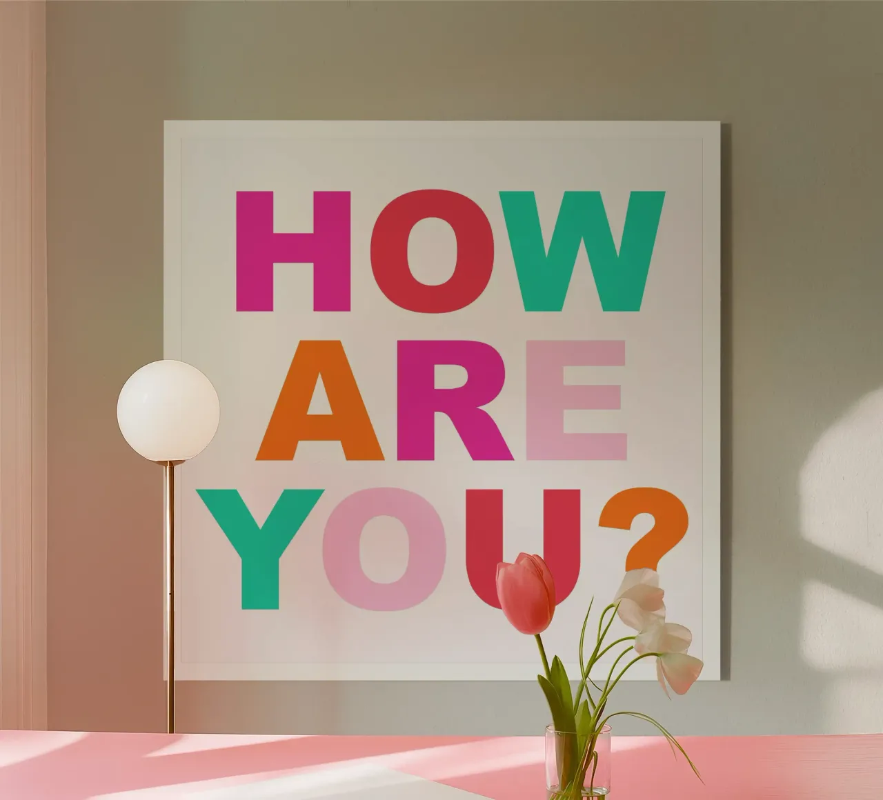 Come stai? plexiglass da Kim Hubball Studio