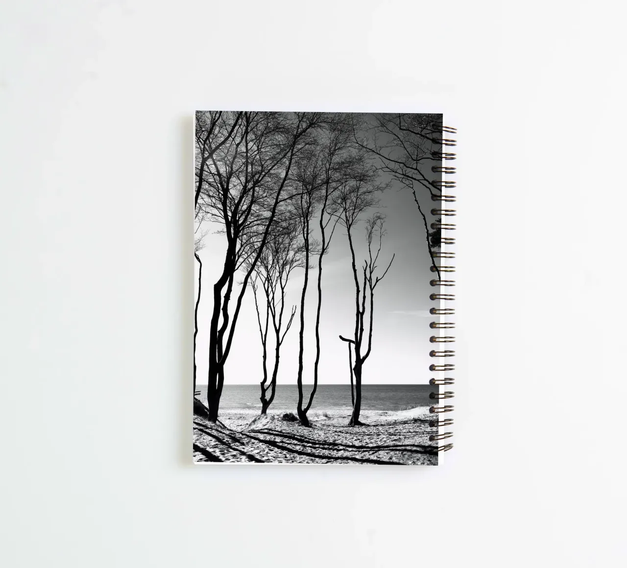 Coastal trees spiral notebook by Fjöllart