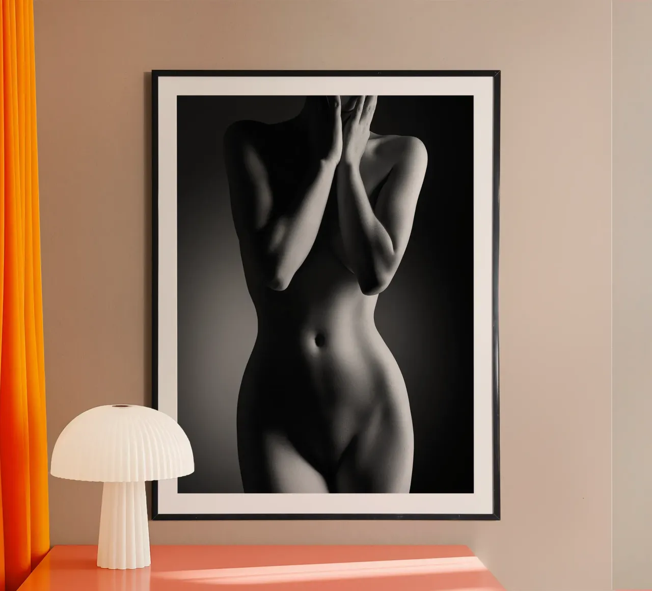 Nudo femminile in piedi carta hahnemühle da Lora