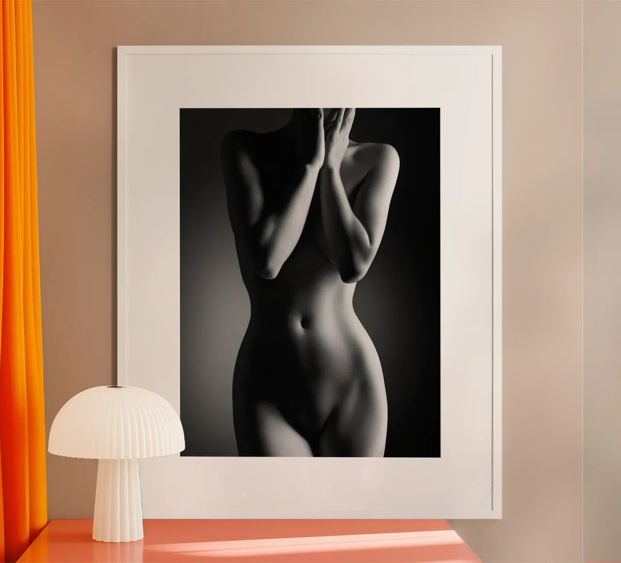 Nudo femminile in piedi carta hahnemühle da Lora