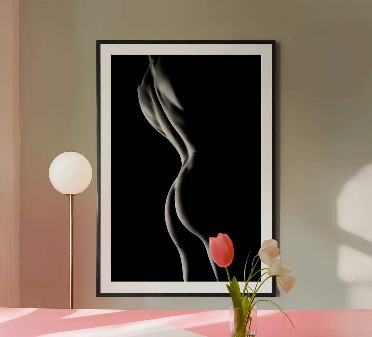 Sagome di una donna nuda carta hahnemühle da Lora