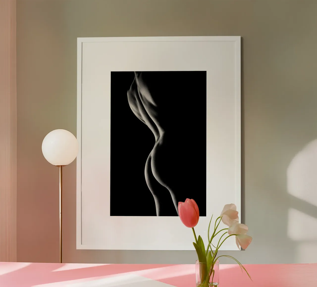 Sagome di una donna nuda carta hahnemühle da Lora