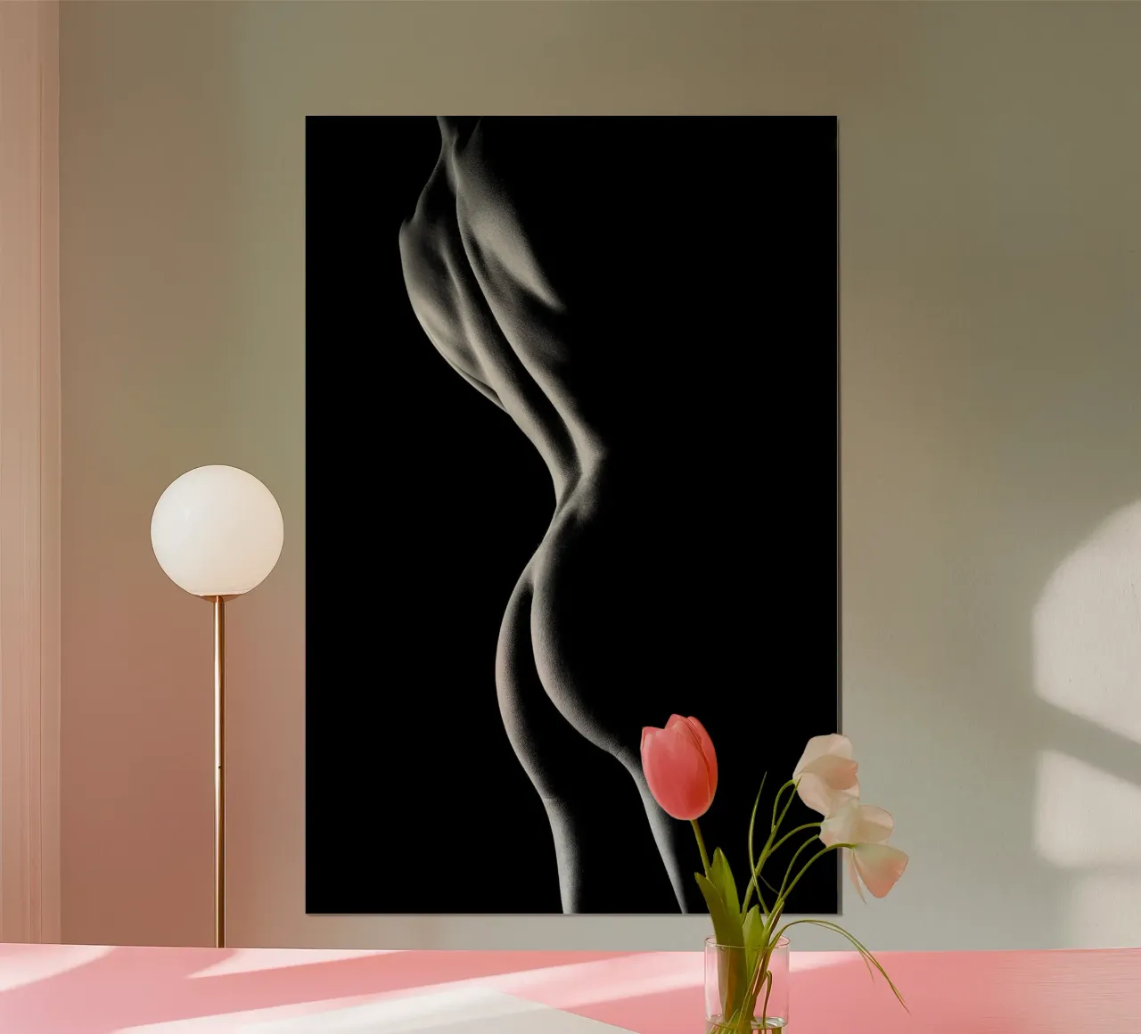 Sagome di una donna nuda carta hahnemühle da Lora