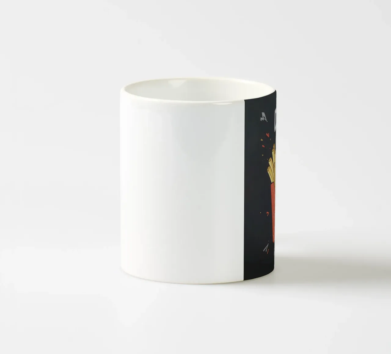 Patate fritte "DIP, EAT, REPEAT". tazza in ceramica da DesignDoodle
