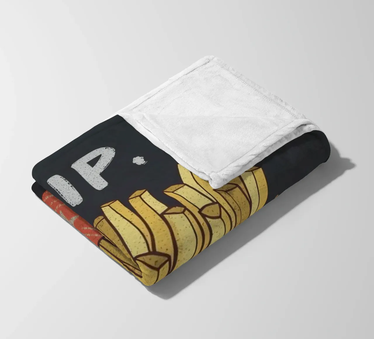 Patate fritte "DIP, EAT, REPEAT". coperta in pile da DesignDoodle