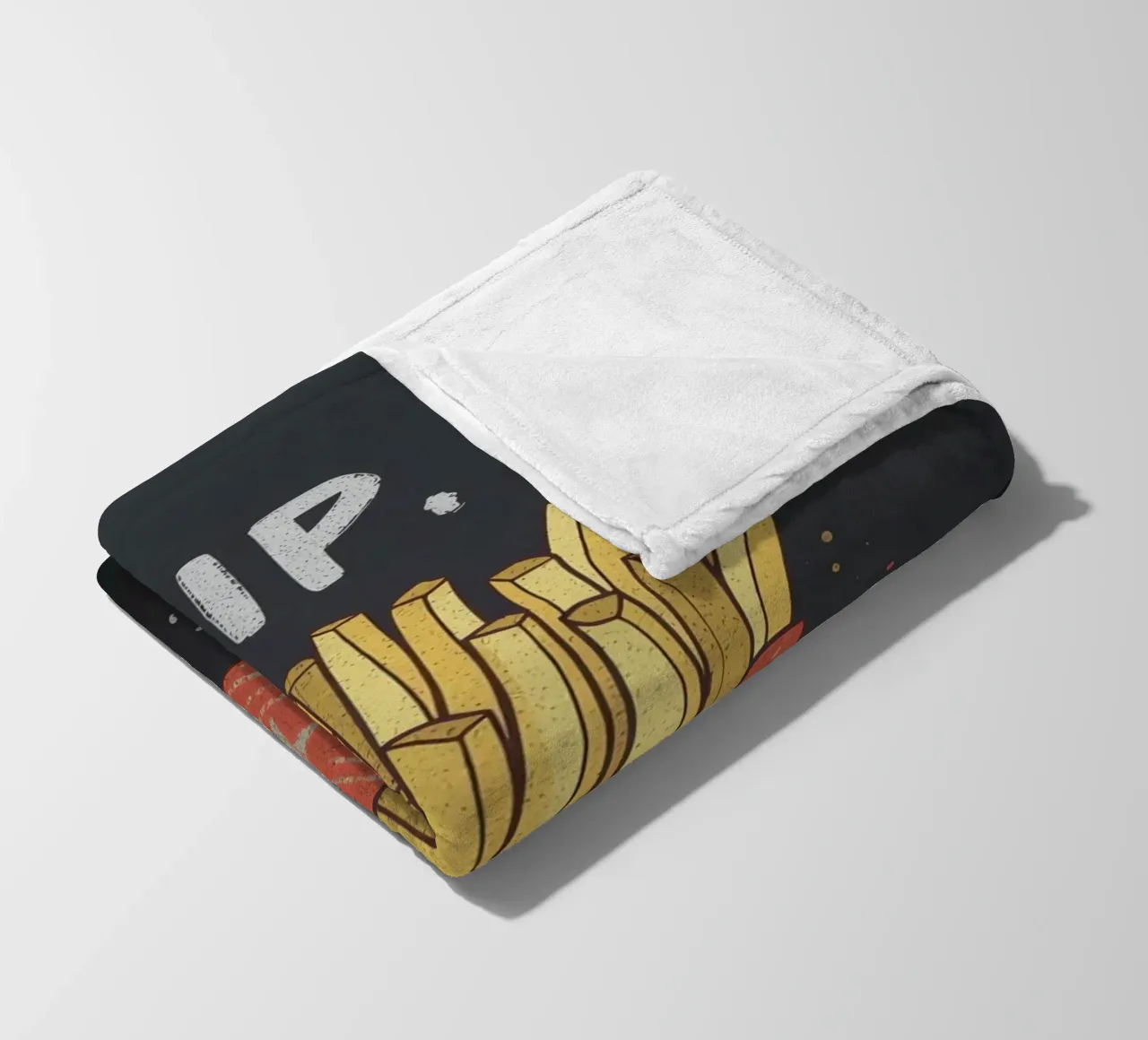 Patate fritte "DIP, EAT, REPEAT". coperta in pile da DesignDoodle