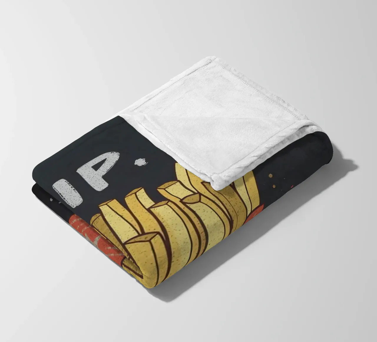 Patate fritte "DIP, EAT, REPEAT". coperta in pile da DesignDoodle