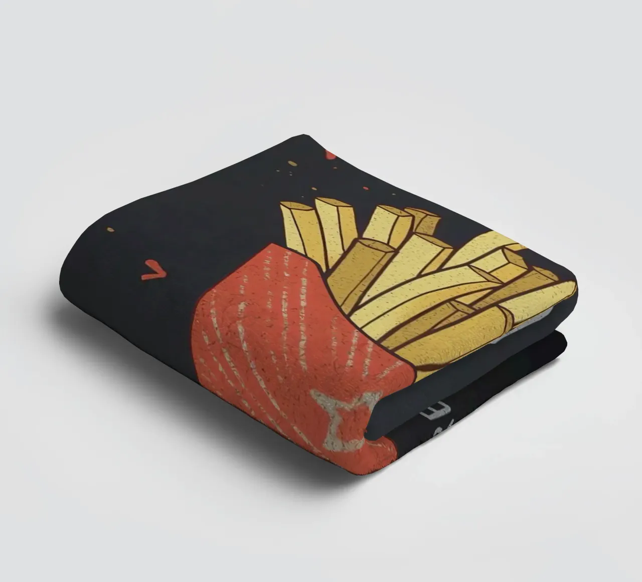 Patate fritte "DIP, EAT, REPEAT". asciugamano da bagno da DesignDoodle