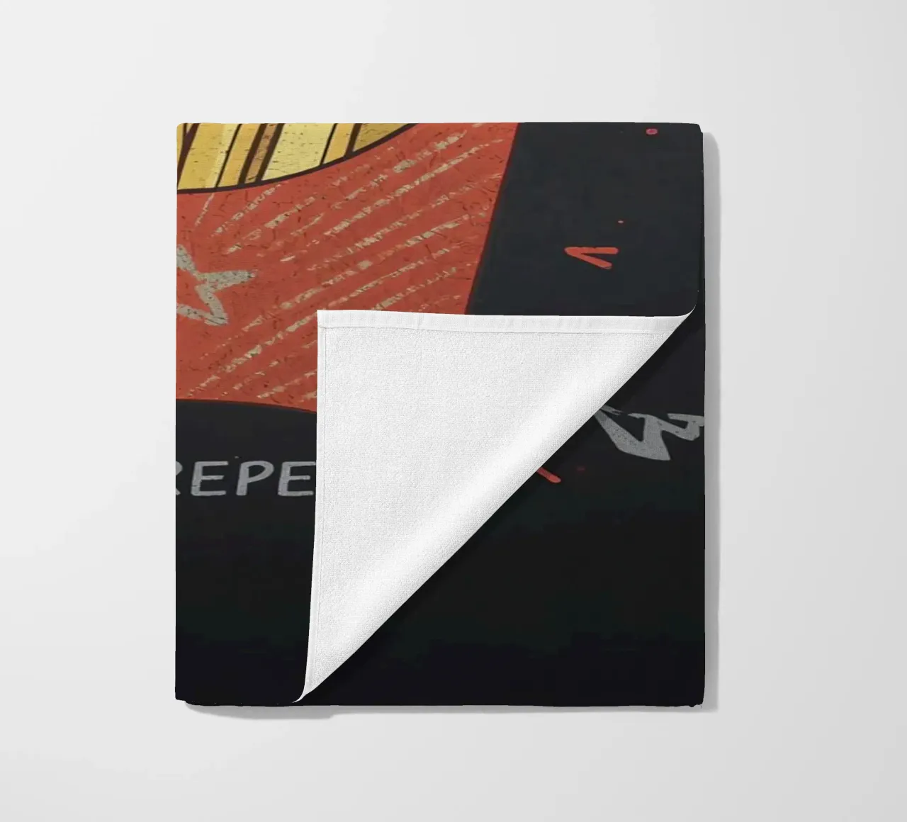 Patate fritte "DIP, EAT, REPEAT". telo mare da DesignDoodle
