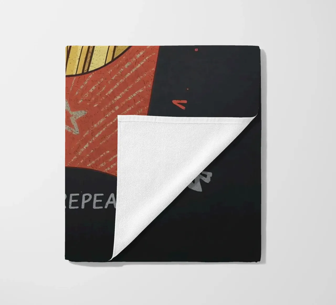 Patate fritte "DIP, EAT, REPEAT". telo mare da DesignDoodle