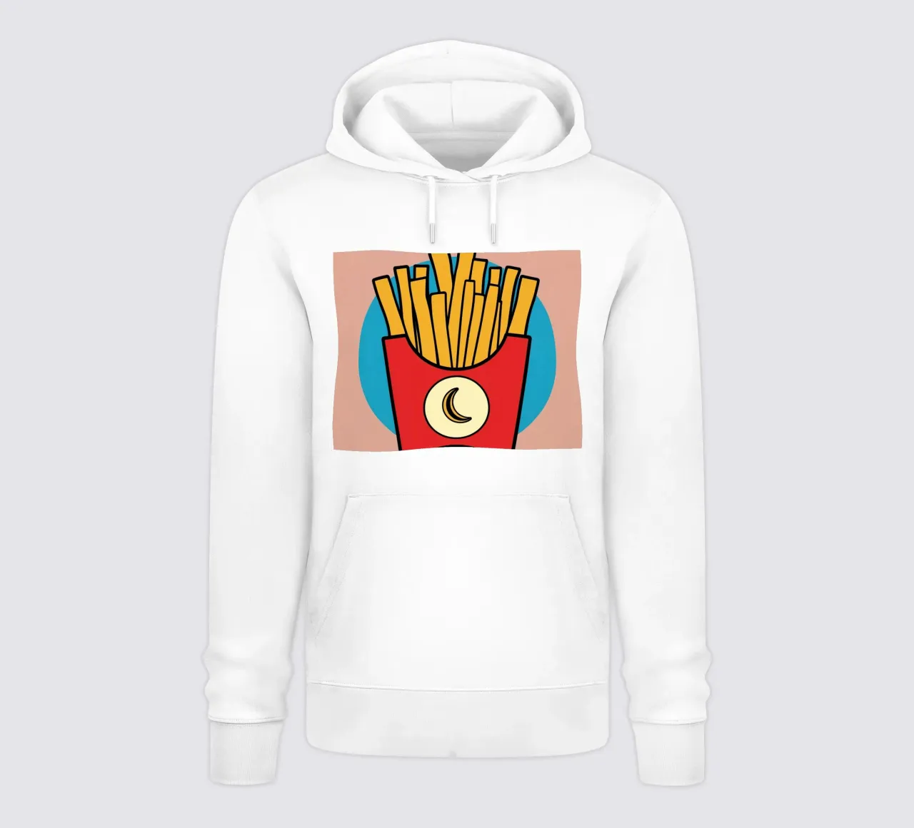 Patate fritte "Fry Me to The Moon" (friggimi fino alla luna) felpa con cappuccio da DesignDoodle