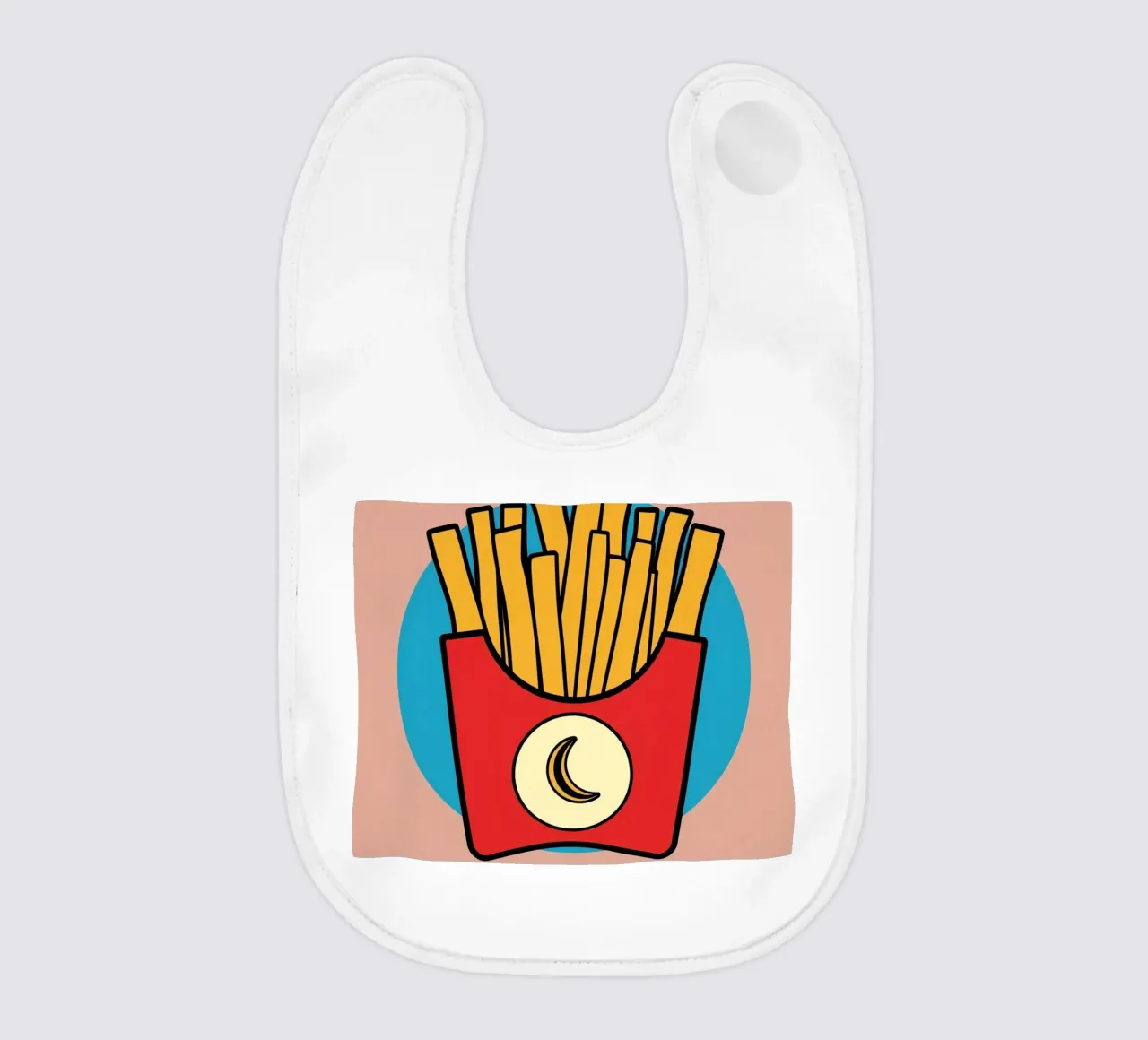 Patate fritte "Fry Me to The Moon" (friggimi fino alla luna) bavaglino da DesignDoodle